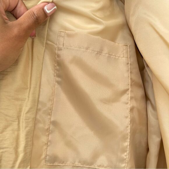 Universal Thread Women’s Tan Olive Quilted Full Zip Faux Fur Moto Jacket Medium - Picture 9 of 16